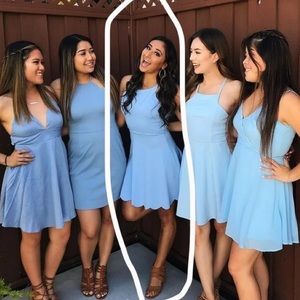 Baby blue dress